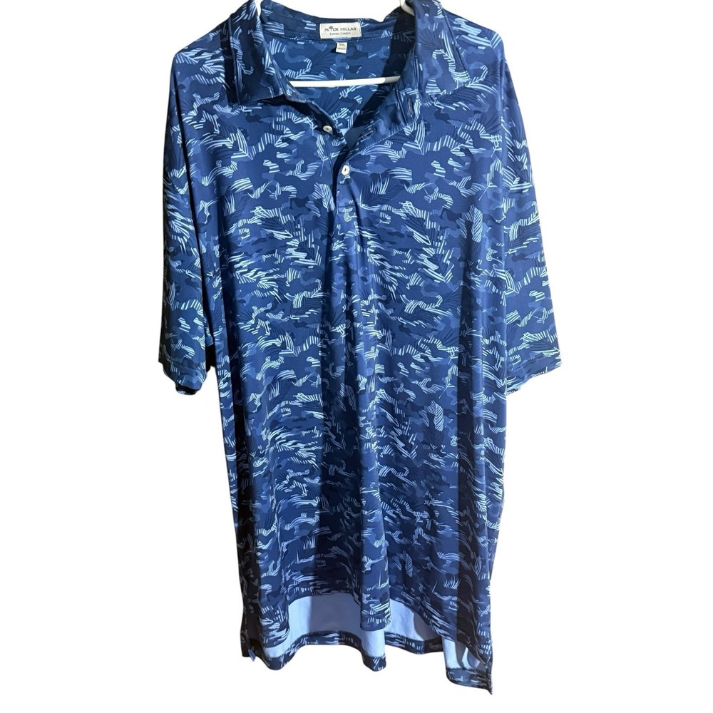 Peter Millar Summer Comfort Polo Blue Men's Size XXL